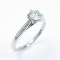 プラチナダイヤモンドリング 0．318ct・I・SI1・3EXT・H＆C