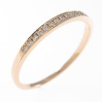 K18PG ハーフエタニティ ダイヤモンドリング