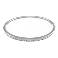 K18WG ダイヤモンドバングル