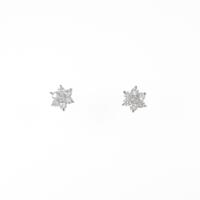 PT フラワー ダイヤモンドピアス