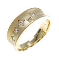 K18YG ダイヤモンドリング