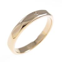 K18PG ソリティア ダイヤモンドリング