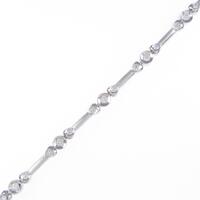 K18WG ダイヤモンドブレスレット