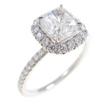 ハリーウィンストン ダイヤモンドリング 1．01ct・E・VVS1・クッションカット