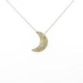 18KYG／K18YG ムーン ダイヤモンドネックレス