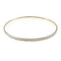 K18YG ダイヤモンドバングル