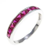 K18WG ルビーリング