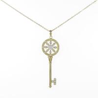 K18YG ダイヤモンドネックレス 0．315ct・H・SI2・VG