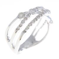 K18WG ダイヤモンドリング