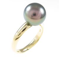 K18YG クロチョウパールリング