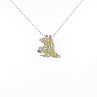 K18WG クロコダイル サファイヤネックレス
