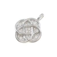 K18WG ダイヤモンドペンダント