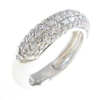 K18WG パヴェ ダイヤモンドリング