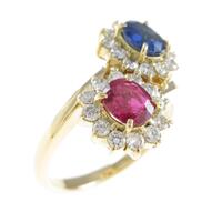 K18YG カラーストーンリング