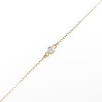 K18YG ソリティア ダイヤモンドブレスレット