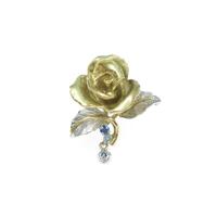 アズ タイム ローズ サファイヤブローチ