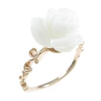 K18PG ローズ サンゴリング