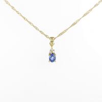 K18YG サファイヤネックレス