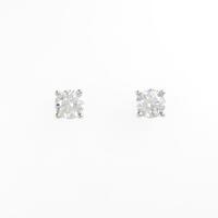 ティファニー ソリティア ピアス 0．60ct・0．60ct・I・VVS2・3EXT?EXT