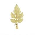 750YG リーフ ダイヤモンドブローチ