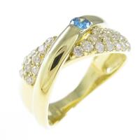 K18YG ダイヤモンドリング