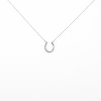 PT ホースシュー ダイヤモンドネックレス