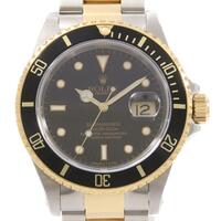 ロレックス 16613． サブマリーナデイト SSxYG 自動巻