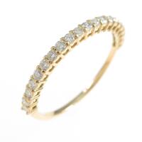 【リメイク】K18YG ハーフエタニティ ダイヤモンドリング