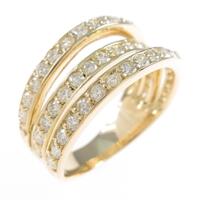 K18YG ダイヤモンドリング