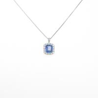 【リメイク】PT サファイヤネックレス