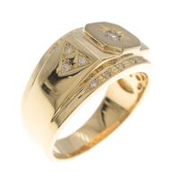 K18YG ダイヤモンドリング