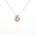 プラチナダイヤモンドネックレス 0．317ct・F・VS1・プリンセスカット