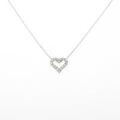 PT ハート ダイヤモンドネックレス