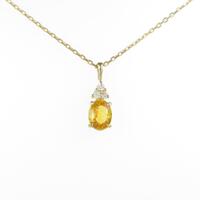 K18YG サファイヤネックレス