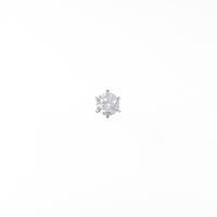 【リメイク】プラチナダイヤモンドピアス 片耳 0．332ct・H・I1・VG