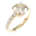 【リメイク】K18YG ダイヤモンドリング 1．663ct・LY・VS2・3EXT