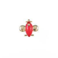 パスクワレ ブルーニ エアプレーン エナメルブローチ