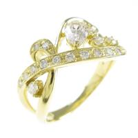 K18YG ダイヤモンドリング