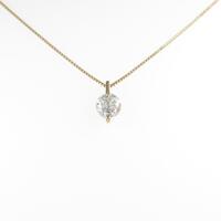 K18PG ソリティア ダイヤモンドネックレス