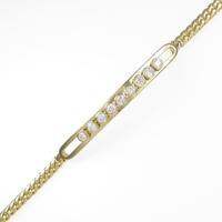 K18YG ダイヤモンドブレスレット