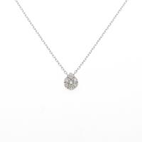 K14WG ダイヤモンドネックレス