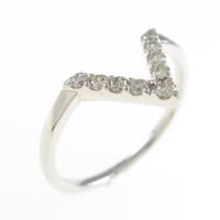 K18WG ダイヤモンドリング