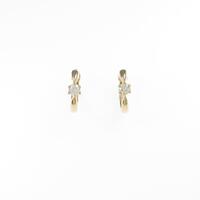 K18YG ダイヤモンドピアス