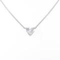 【リメイク】プラチナダイヤモンドネックレス 0．533ct・F・VS1・ハートシェイプ