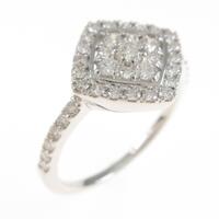 【リメイク】K18WG ダイヤモンドリング