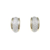 K18YG／K18WG ダイヤモンドピアス