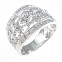 K18WG ダイヤモンドリング