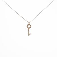 K10PG キー ダイヤモンドネックレス