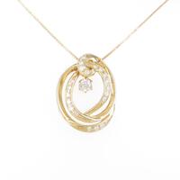 K18YG 2WAY ダイヤモンドネックレス