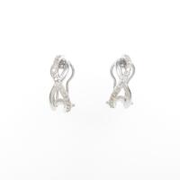 K18WG ダイヤモンドピアス